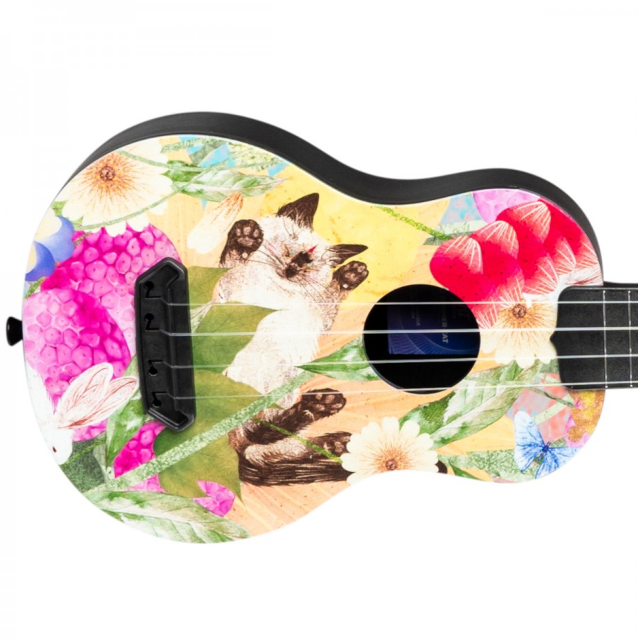 Flight UTS-42 SUMMER CAT Ultra Travel Series Soprano Ukulele with Bag